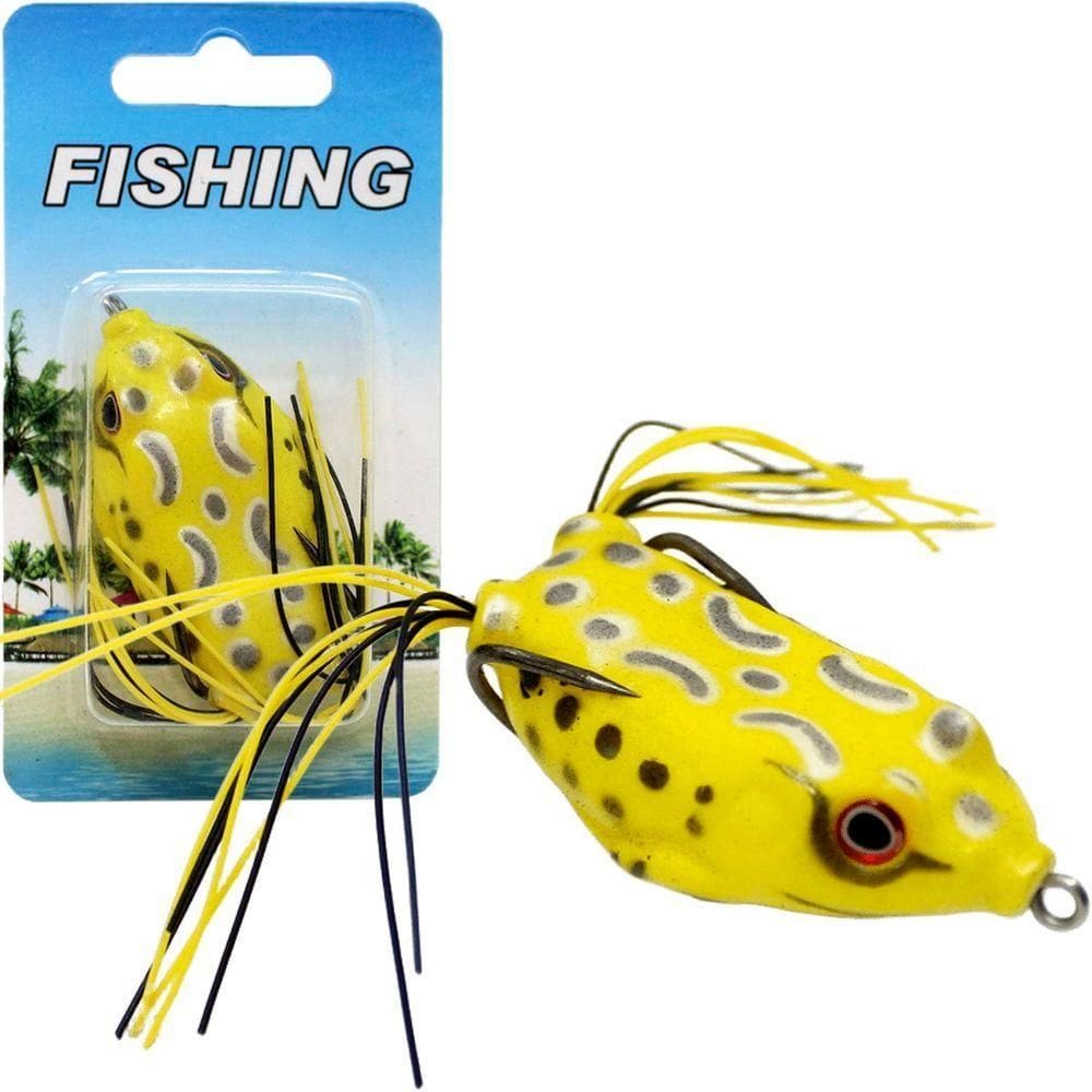 Kit 4 Anzol Isca Sapo Artificial Equipamento Para Pesca 10g