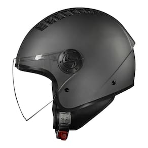 Capacete Race Tech One Monocolor CInza Fosco