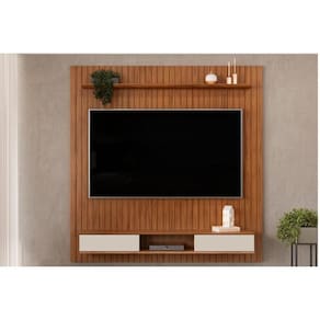 Home P- Tv Até 70 Polegadas Lexus Ripado C- Prateleira E Nichos179x183cm Freijó-off White - Dj Móveis
