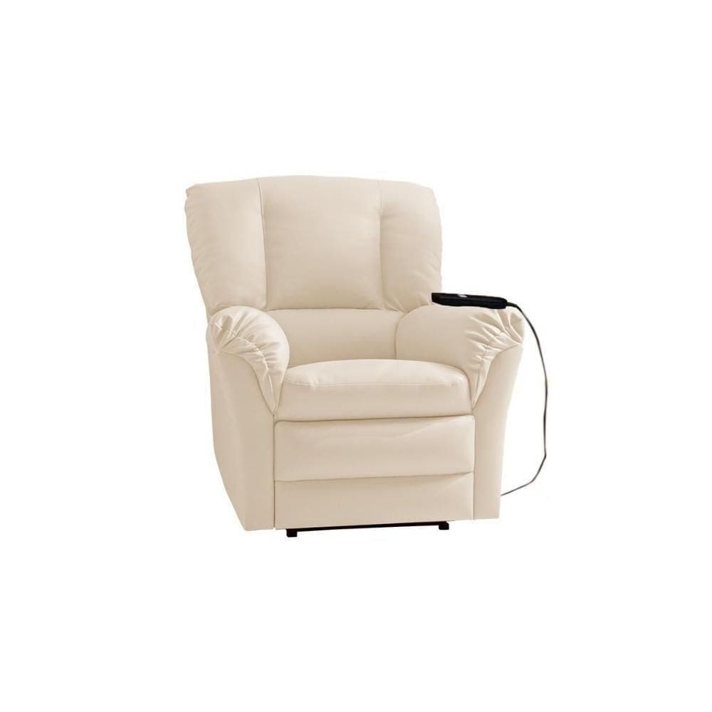 Poltrona Reclinável Motorizada P- Sala Da Vinci Malbec Zero Wall Giro E Balanço Suede Bege - Probel