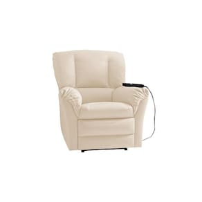 Poltrona Reclinável Motorizada P- Sala Da Vinci Malbec Zero Wall Giro E Balanço Suede Bege - Probel