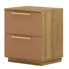 Mesa de Cabeceira 2 Gavetas Mdp debai Nature Camarim