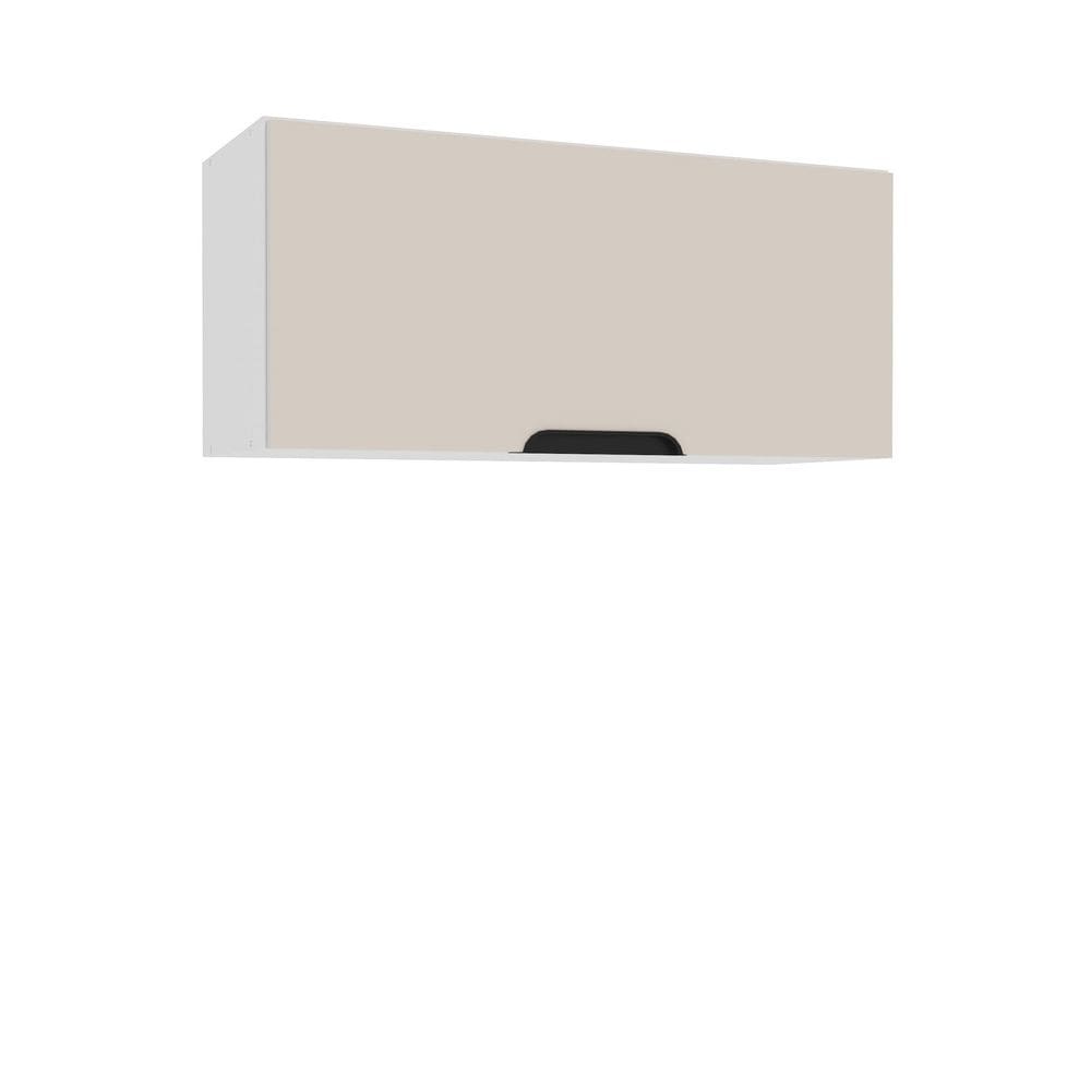 Armário Aéreo 1 Porta Basculante 36 X 80 Cm Branco/Creme