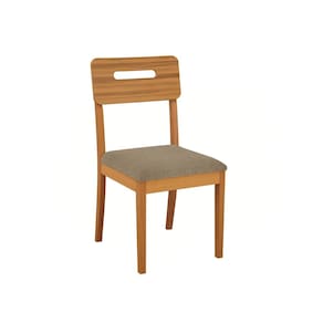 Kit 2 Cadeiras Lila Madeira Maciça 91cm  Cinza