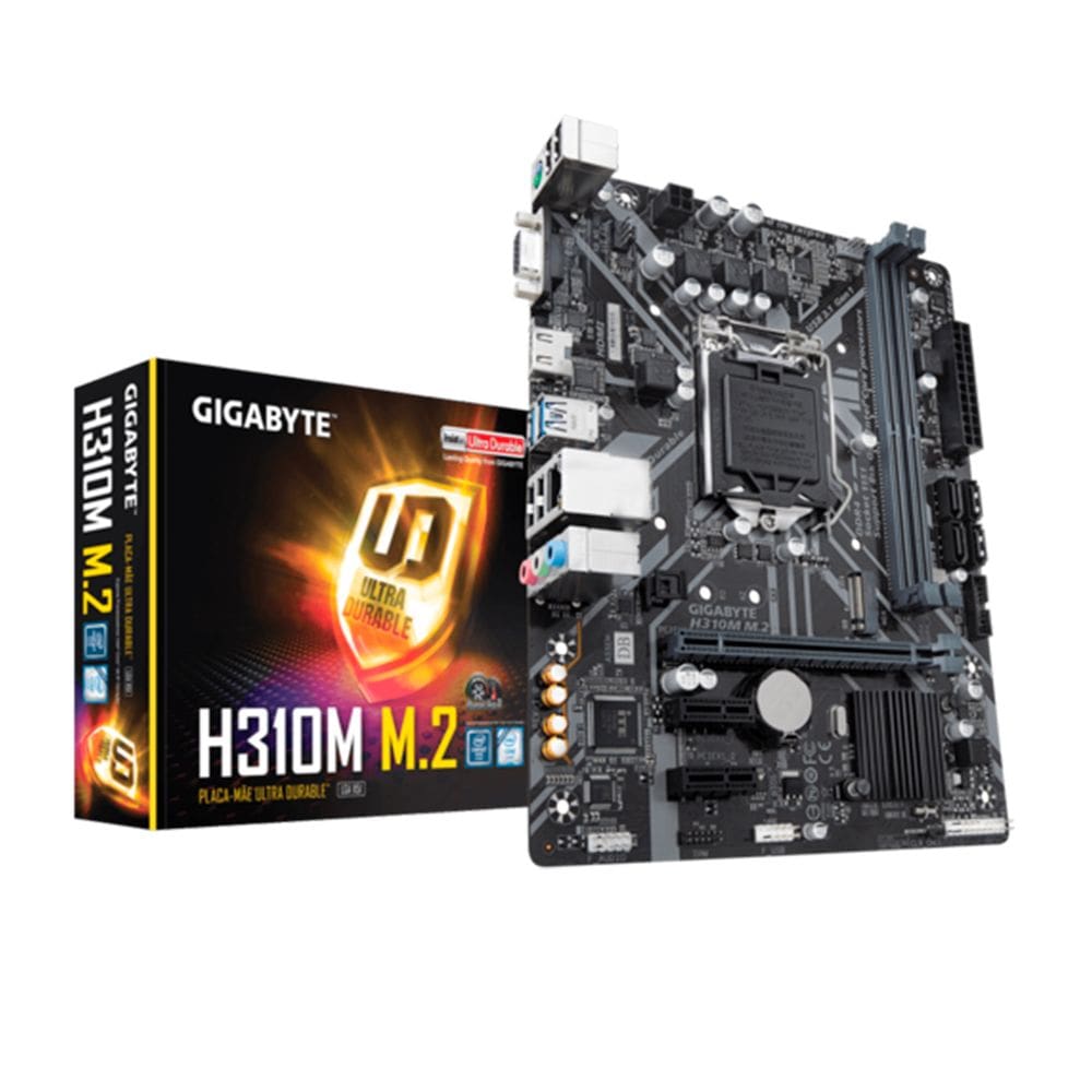 Placa-mãe Gigabyte H310m M.2, Intel Lga 1151, Matx, DDR4