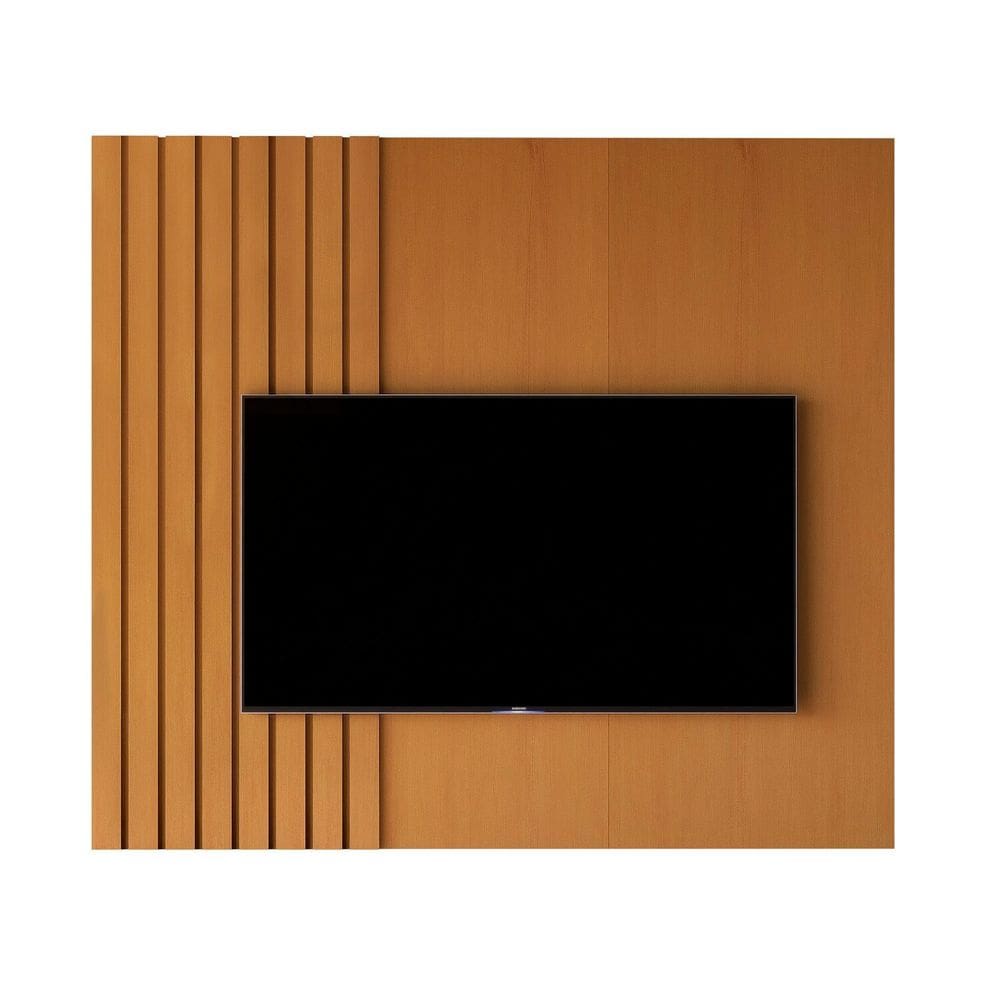 Painel para Tv Ripado Boto 1.4 136x140x4,5 Cm Marrom