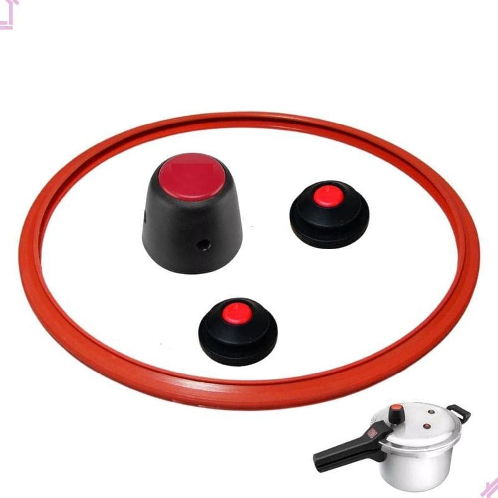 Kit Borracha Panela Pressão 3D Alcast 5,5 L Peso E Válvulas