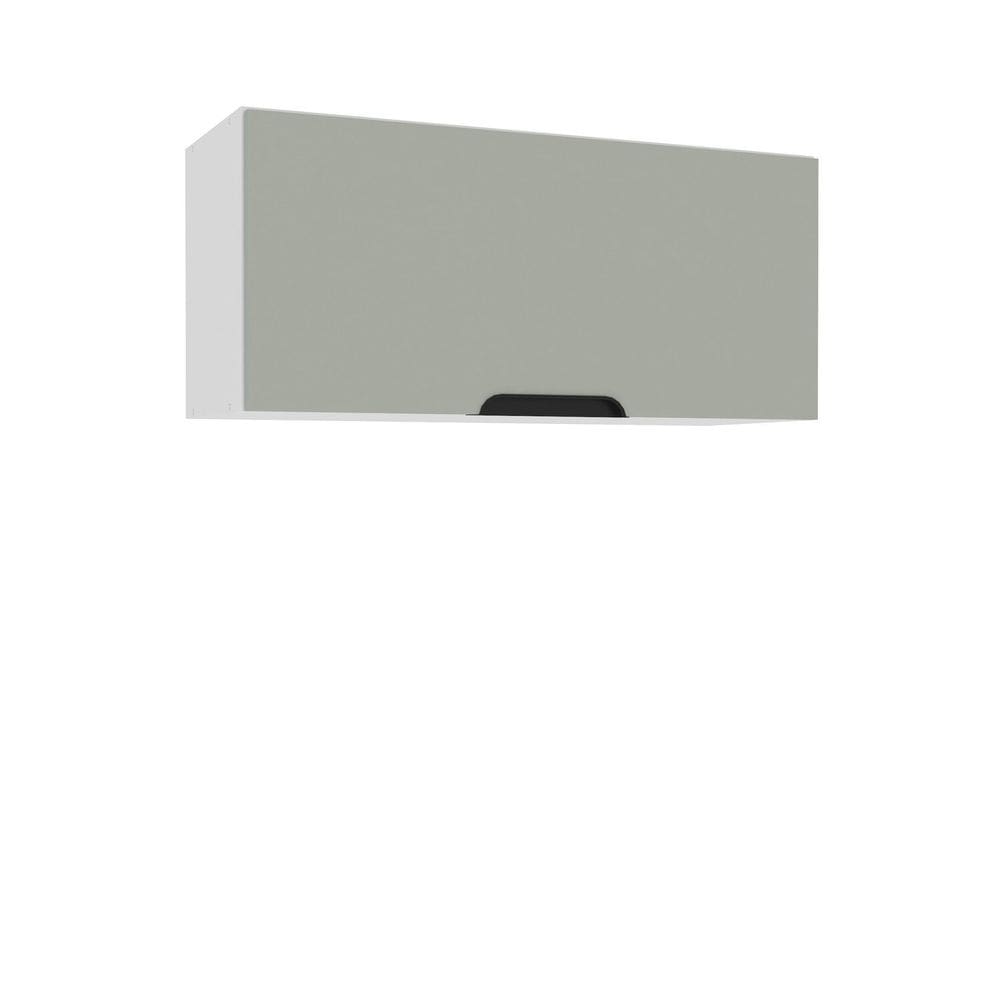 Armário Aéreo 1 Porta Basculante 36 X 80 Ccm Branco/Verde