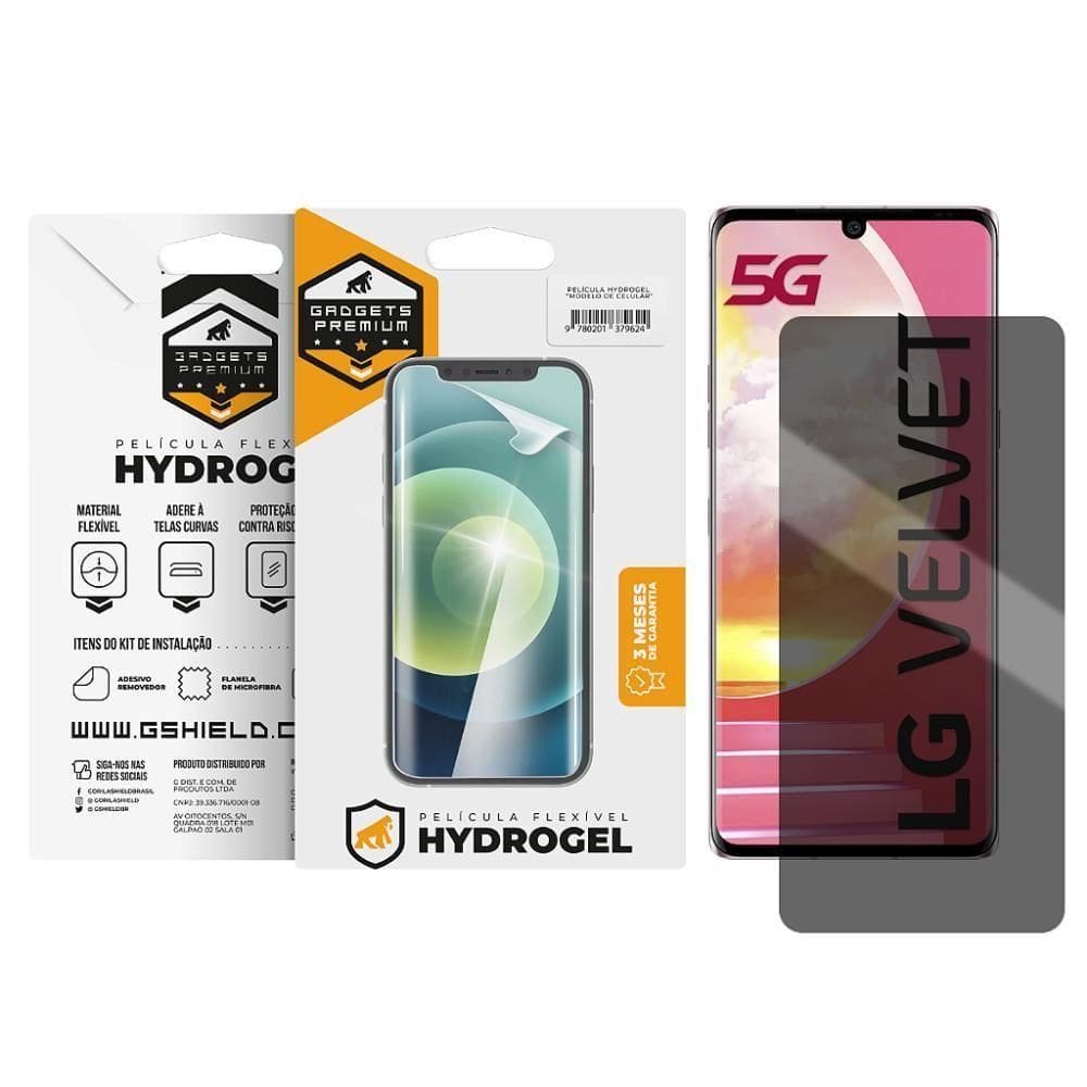 Película Para Lg Velvet - Privacidade Hydrogel - Gshield