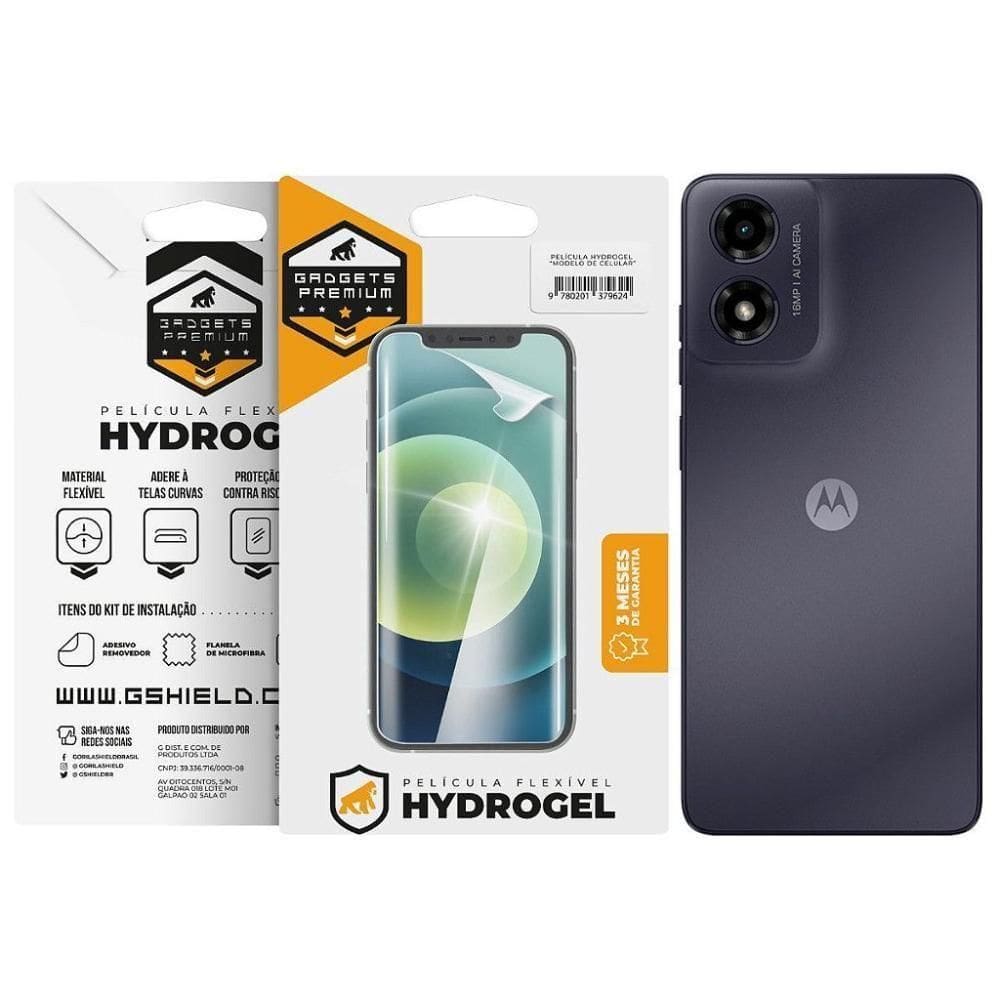 Película Para Motorola Moto G04 - Traseira Hydrogel Hd - Gshield