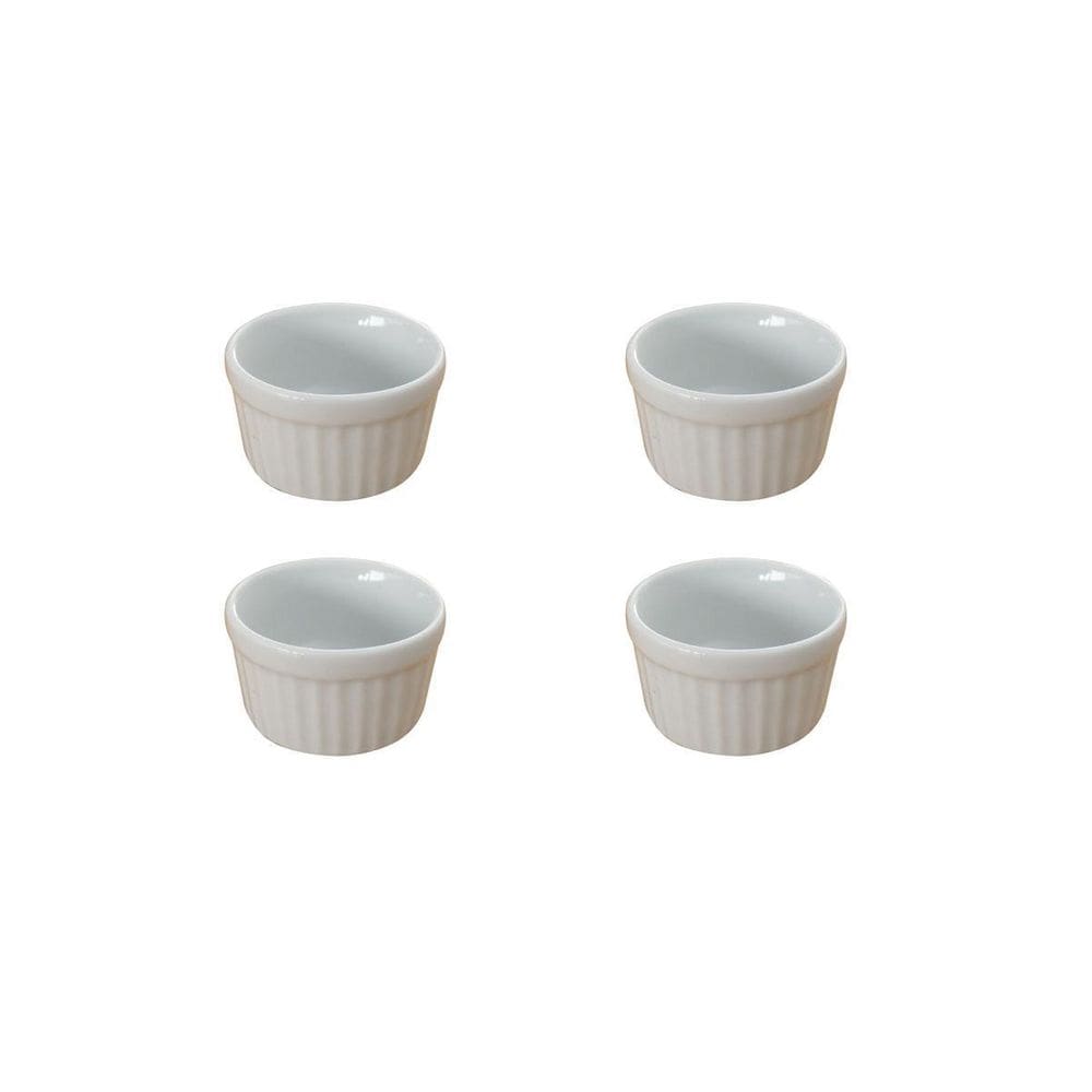 Ramekin Forma Assar Porta Molho Grande Hotel - Kit 4 Unid
