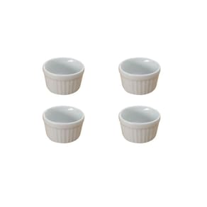 Ramekin Forma Assar Porta Molho Grande Hotel - Kit 4 Unid
