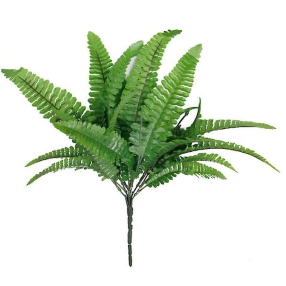 3X Samambaia Artificial Plantas Casa Parede Folhagem 50X35Cm