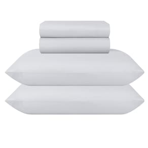 Jogo De Lençol Elástico Casal Padrão Cama Box 4 Peças Sultan Branco