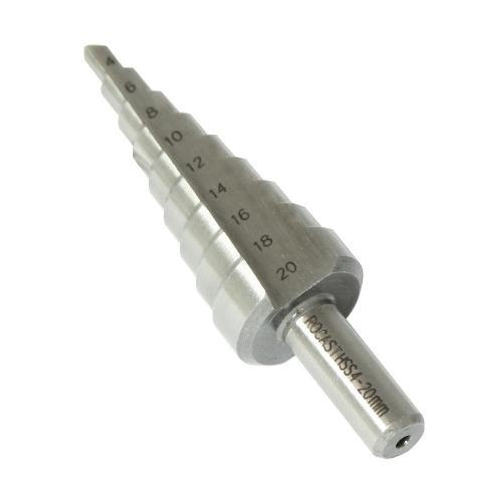 Broca Escalonada em Aço Rápido 4 a 20 mm - ROCAST