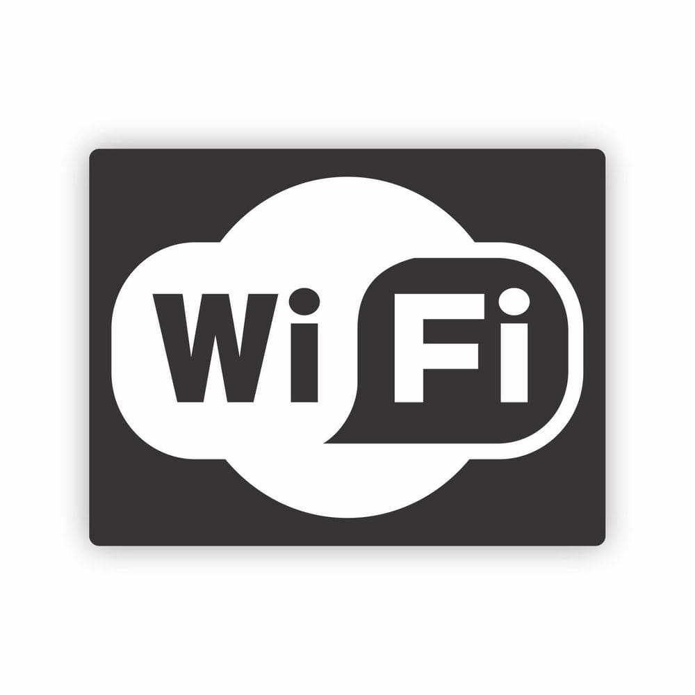 Placa Decorativa Wifi Em Pvc De 2 Mm Preta