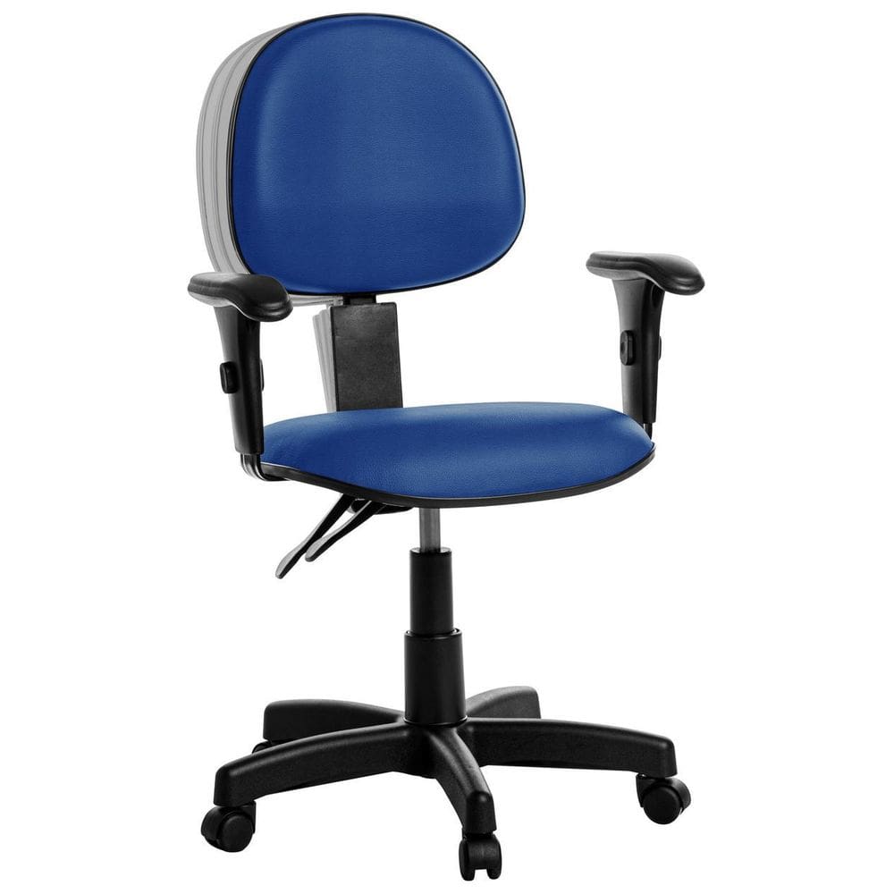 Cadeira Ergonômica Executiva Com Braço Azul Rce