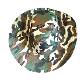Chapéu Australiano Camuflado Amarração Verde Militar