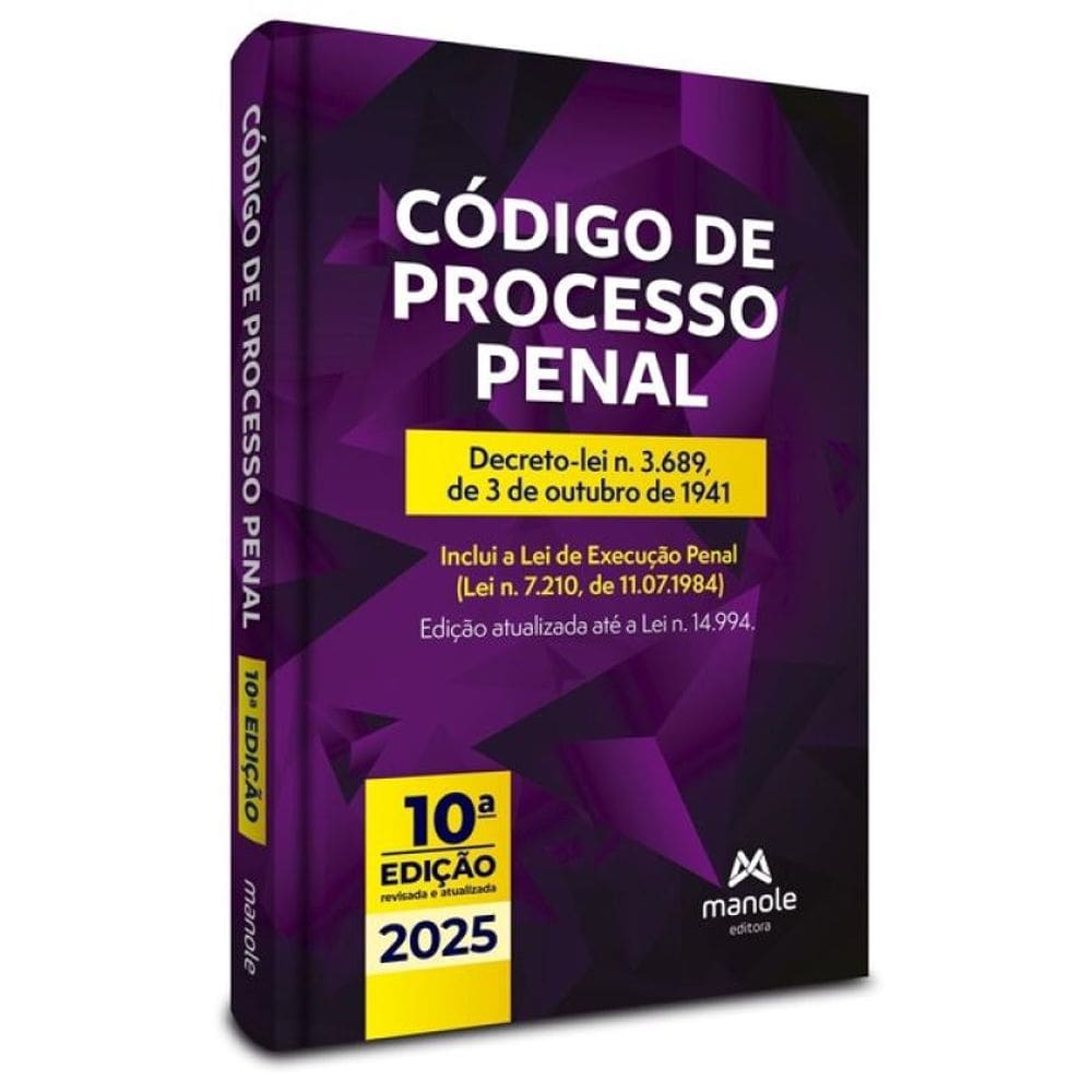 Código De Processo Penal - 2025