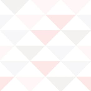Papel Parede Triangulo Geométrico Rosa Lilás Claro Adesivo
