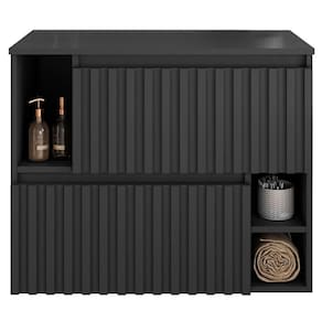 Gabinete Suspenso 2 Portas Basculantes 75 Cm Bl1000 Grafite Faem Grafite