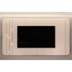 Home P- Tv Até 75 Polegadas Celine 100% Mdf C- Led 241x132cm Off White - Dj Móveis