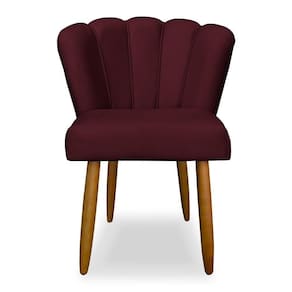 Cadeira De Jantar Flor Confortável Reforçada Balaqui Decor Bordo
