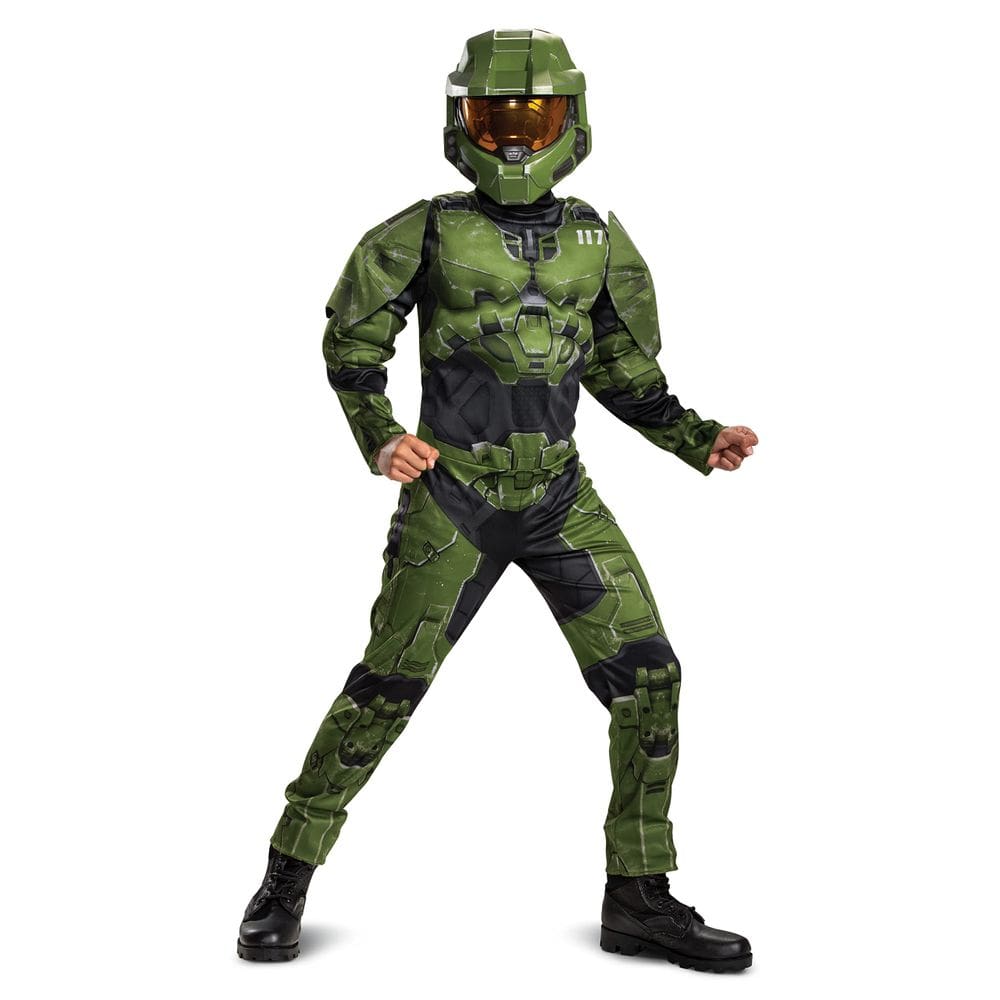 Disfarce de disfarce Halo Infinite Master Chief Kids XL (14-16)