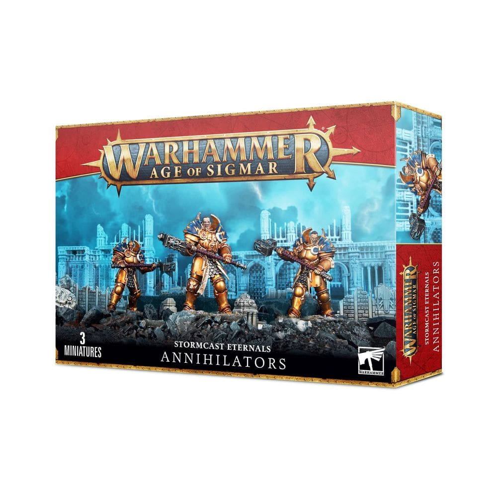 Workshop de jogos de bonecos de ação Warhammer AoS Stormcast Eternals Annihilators