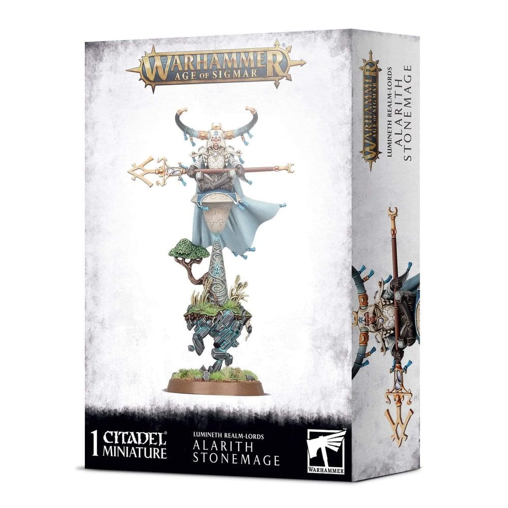 Workshop de jogos em miniatura Warhammer Age of Sigmar Lumineth Realm-Lords Alarith Stonemage