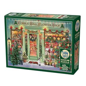 Puzzle Cobble Hill Christmas Flower Shop 1000 peças