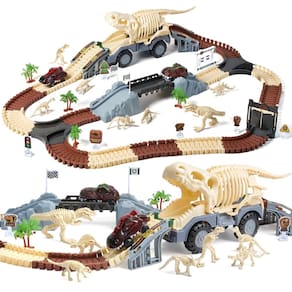 Dinosaur Toys Race Car Track TUMAMA Dinosaur World 3-7 anos