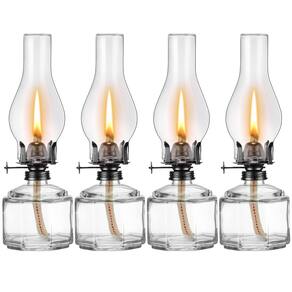 Lâmpada a óleo Yahenda Chamber Vintage Glass Kerosene 240mL x4