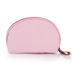 Bolsa de beleza cosmética Hekyip Half Moon para bolsa de viagem rosa