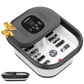 Massageador de banho de spa para pés CuPilo com calor, bolhas e luz vermelha