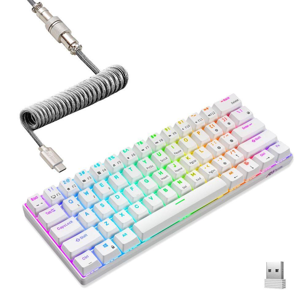 Teclado mecânico RK ROYAL KLUDGE RK61 60% RGB Red Switch