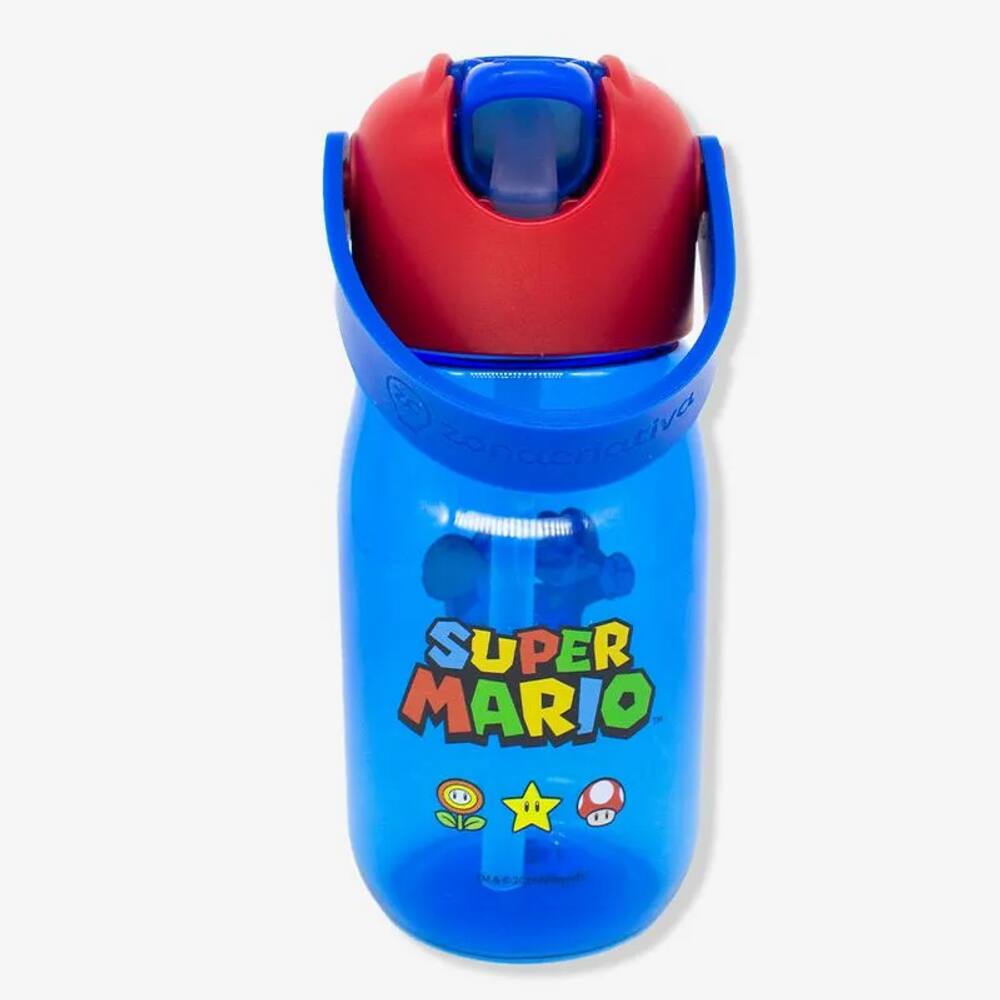 Garrafa Flip Infantil 400ml Super Mario 10072894