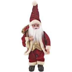 Papai Noel Decorativo Musical à Corda Natal 40cm