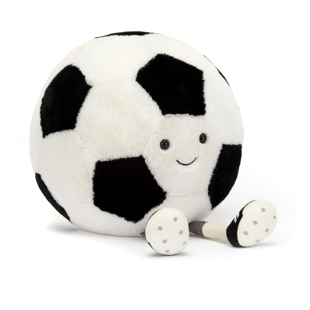 Bola de futebol Jellycat Amuseables de brinquedo de pelúcia de 30 cm para todas as idades