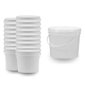 Balde Para Tinta A Base De Oleo 1.8L Branco 9 Pçs