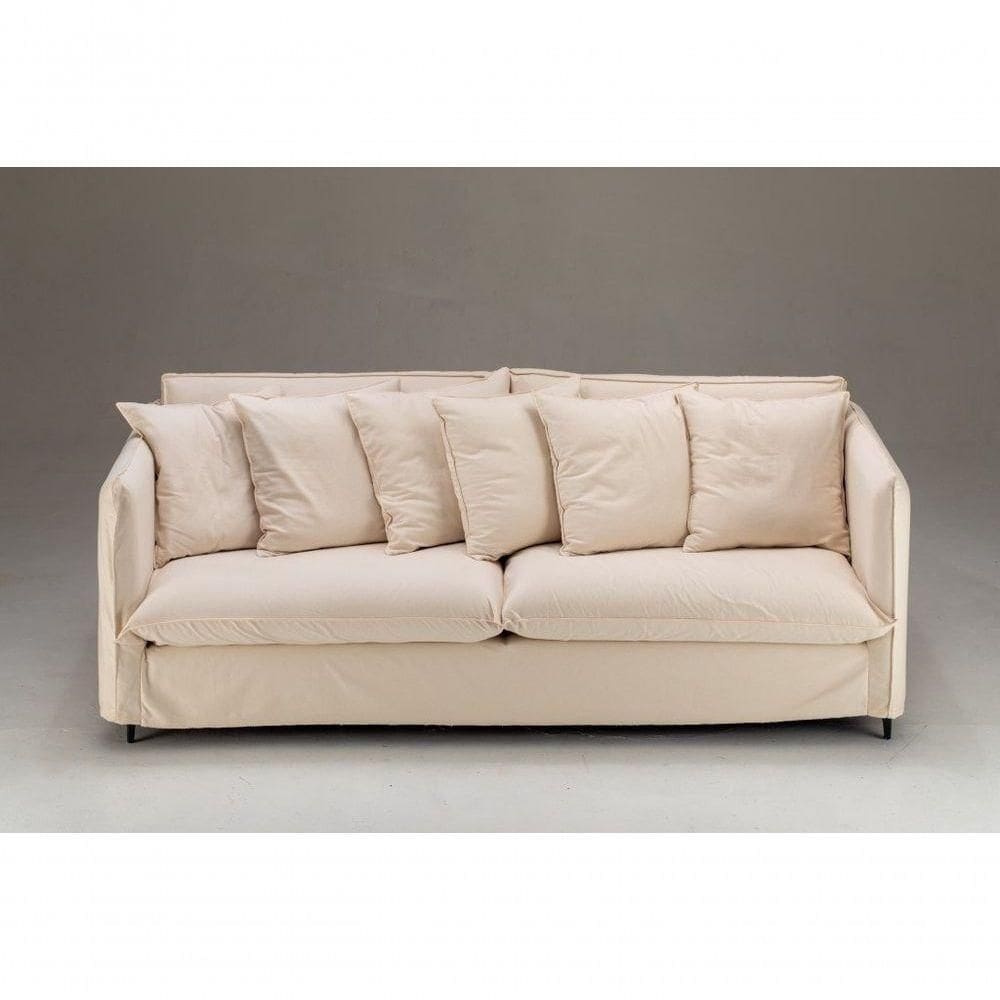 Sofa Arizona De Capa Tecido Sarja Bege