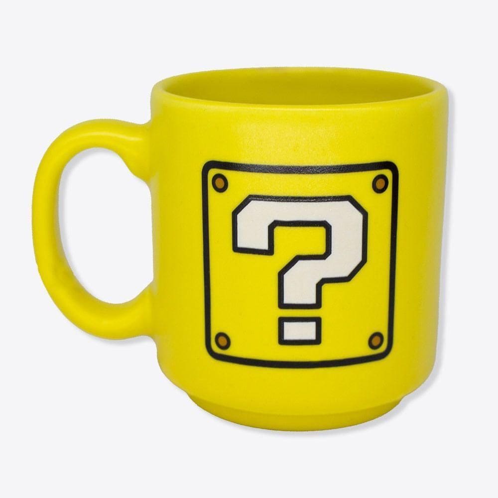 Caneca Mini Tina Interrogação Super Mario