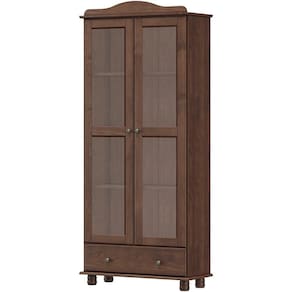 Armario Cristaleira Madeira Maciça 85 Cm 8932 Cafe Milani Store Cafe