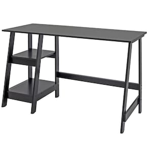 Mesa Escrivaninha Gamer 2 Pateleiras 120 Cm Mc190 Preto Dtall Preto