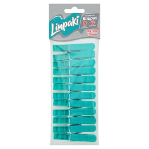 Prendedor De Roupa Plástico Limpaki 12 Unidades