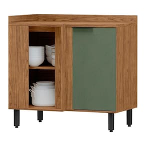 Balcao De Canto Reto Mdf 98 Cm Tosc Bt004 Freijo Jade Mxm Freijo Jade