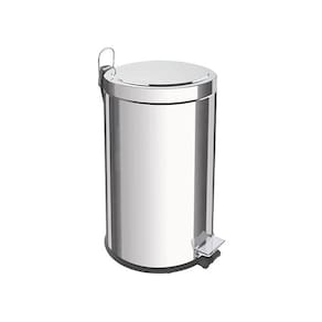 Lixeira Tramontina Brasil Com Pedal 12l Redonda Inox 94538112