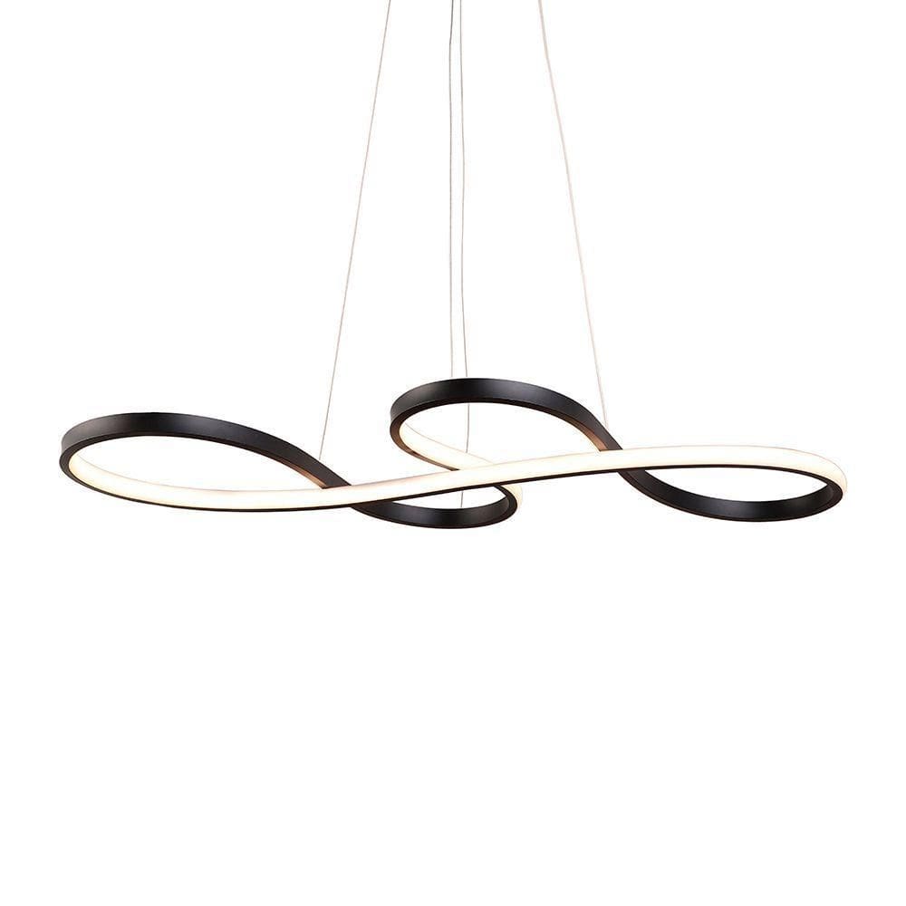 Lustre Pendente Skylight Strip 3016 Led Bivolt Preto