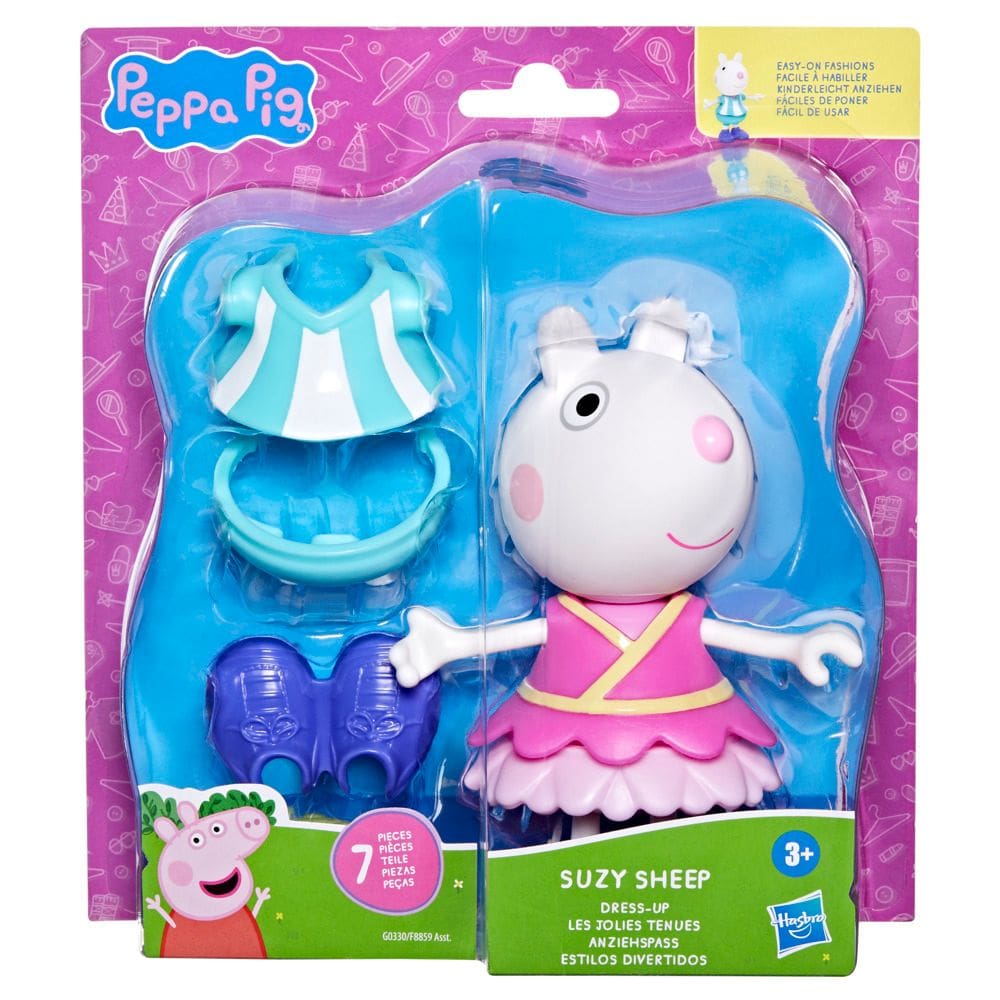Peppa Pig Estilos Divertidos Susie Ovelha, 15cm e 6acessórios