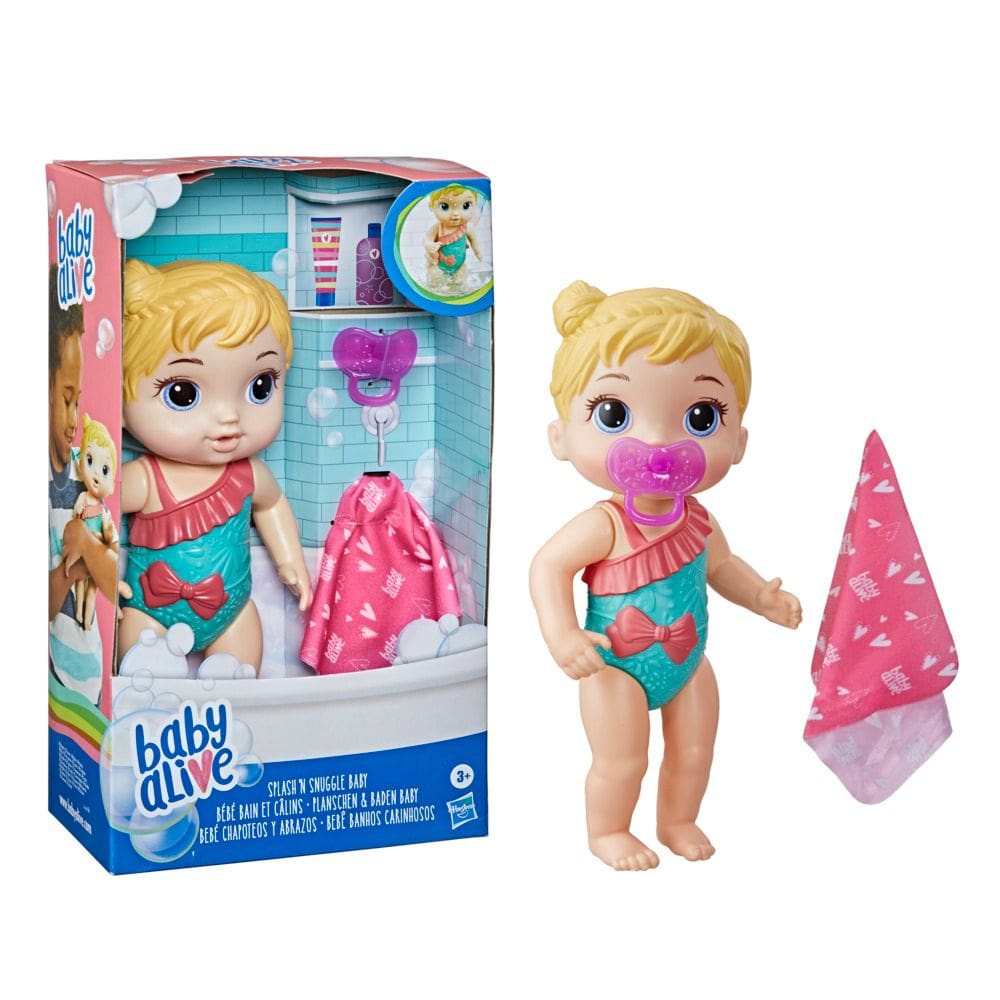 Boneca Bebê Baby Alive Banho Carinhoso Loira